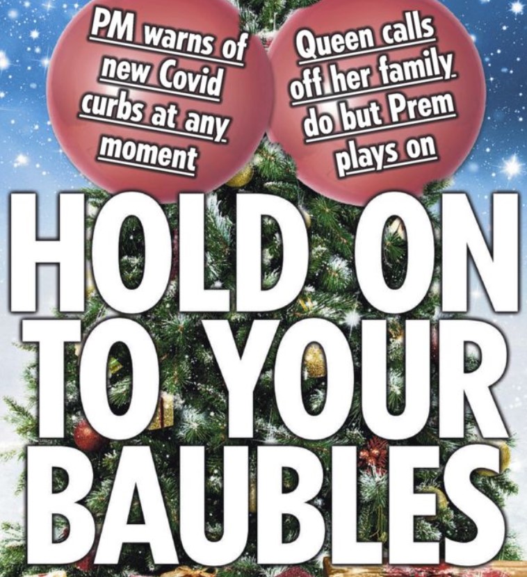 Christmas limbo newspaper headlines - The Sun